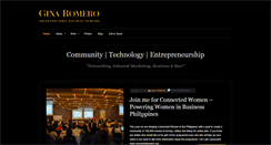 Desktop Screenshot of ginaromero.com