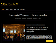 Tablet Screenshot of ginaromero.com